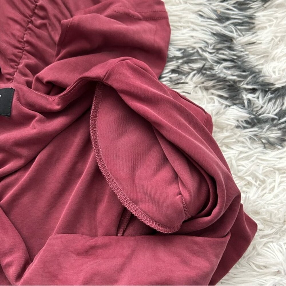 Revolve Bardot "Rosa" Ruched Dress (c) - Picture 8 of 11